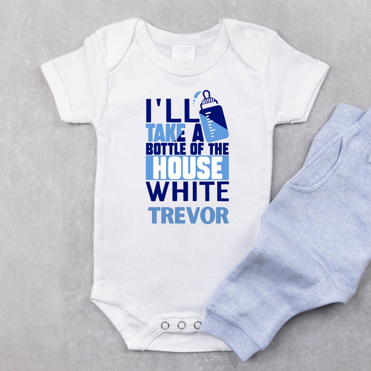 Personalized Name "The House Special" Baby Romper