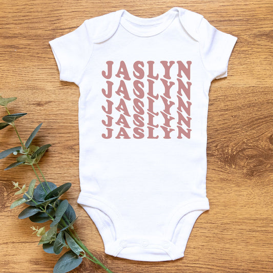 Personalized Name "Delight" Baby Romper / Baby Tees