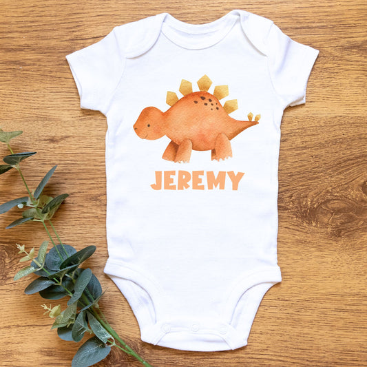 Personalized Name "Snuggle-Saurus" Baby Romper