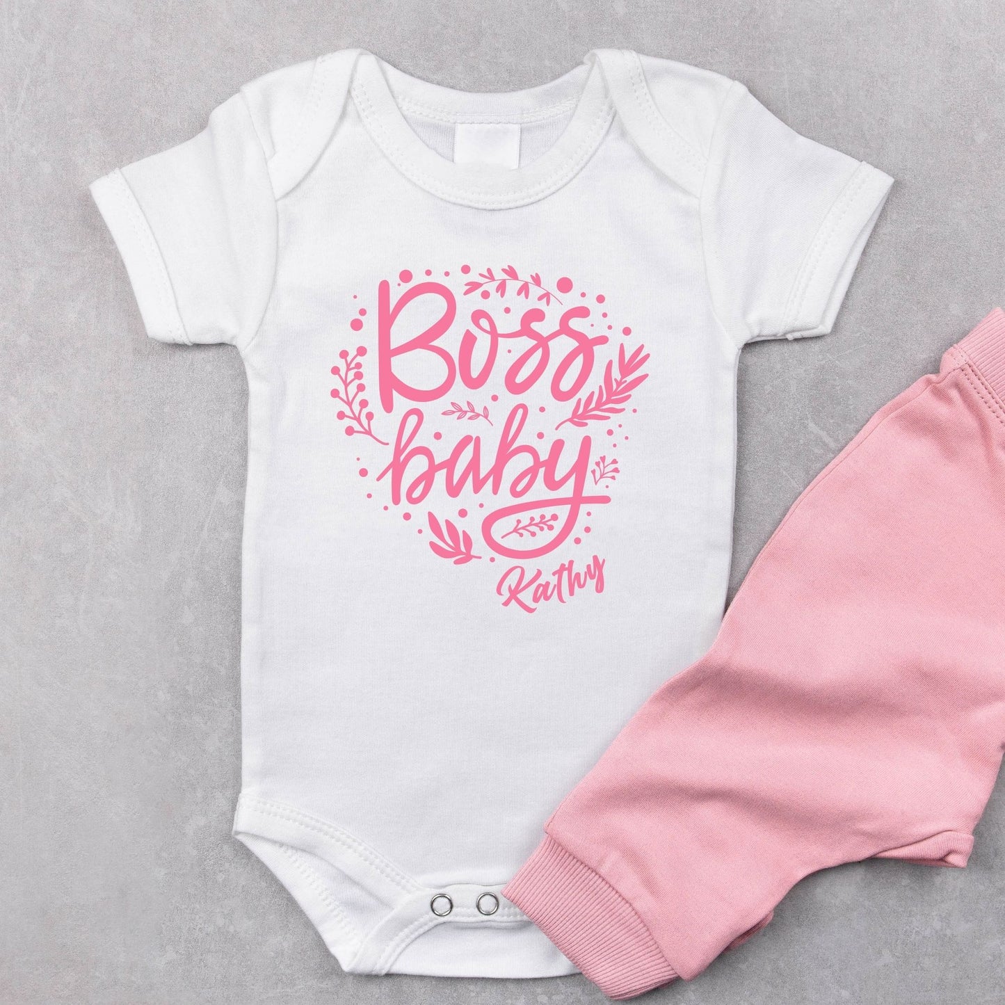 Personalized Name Princess "Boss Baby" Romper