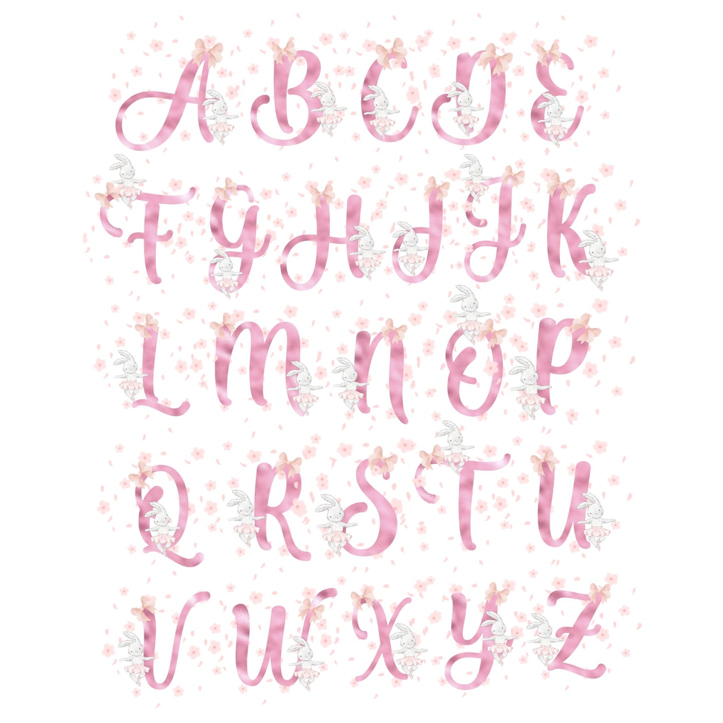 Personalized "Alphabet" Bunny & Rabbit Baby Romper