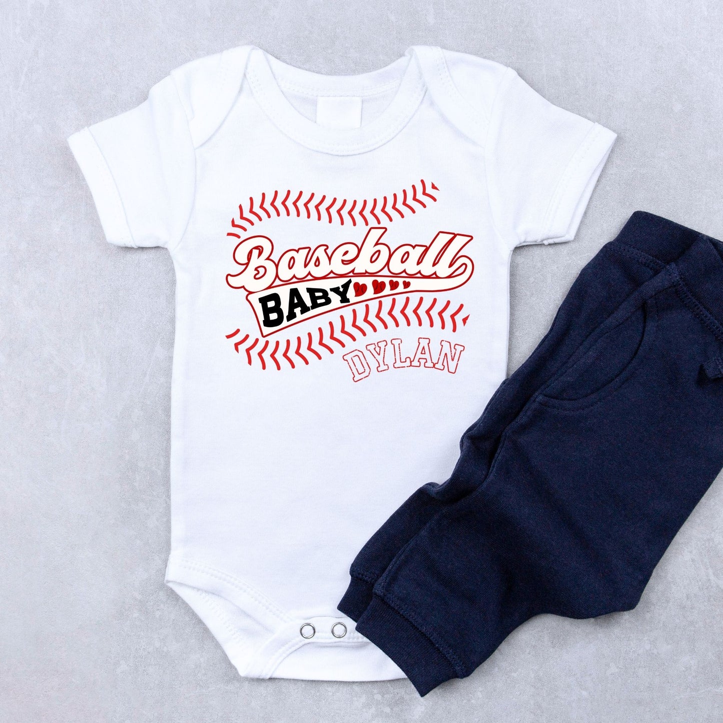 Personalized "Baseball Baby" Sports Romper