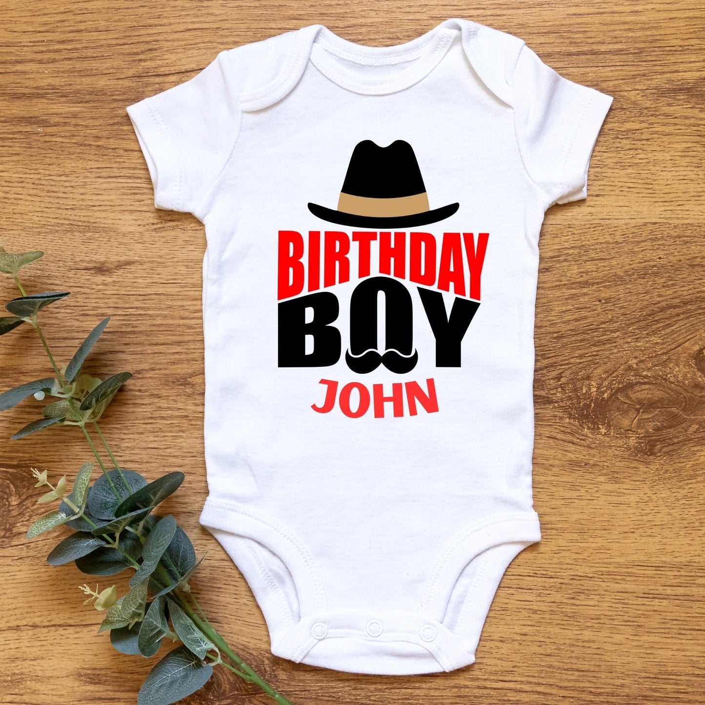 Personalized "Birthday Boy" Baby Romper