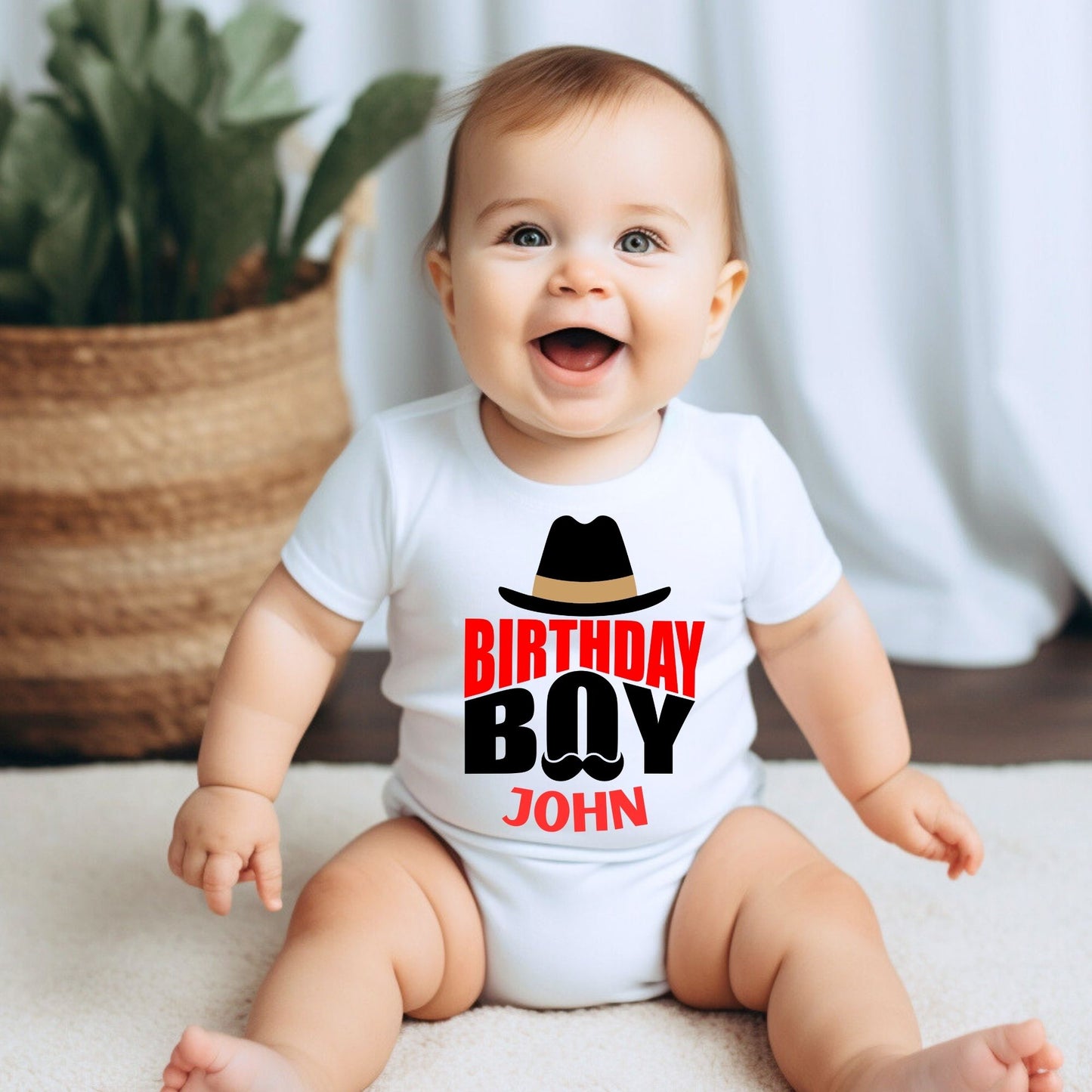 Personalized "Birthday Boy" Baby Romper