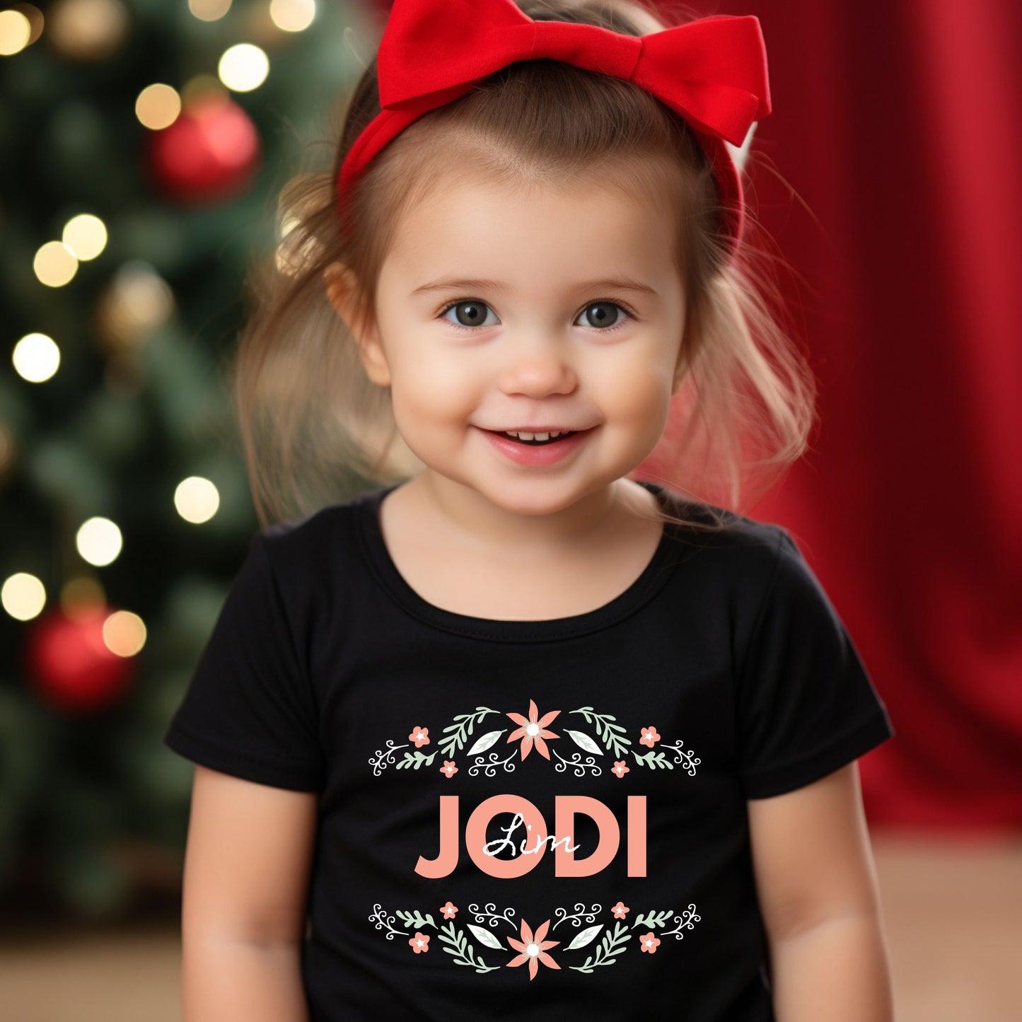 Personalized "Blossom Joy" Baby Romper / Baby Tees