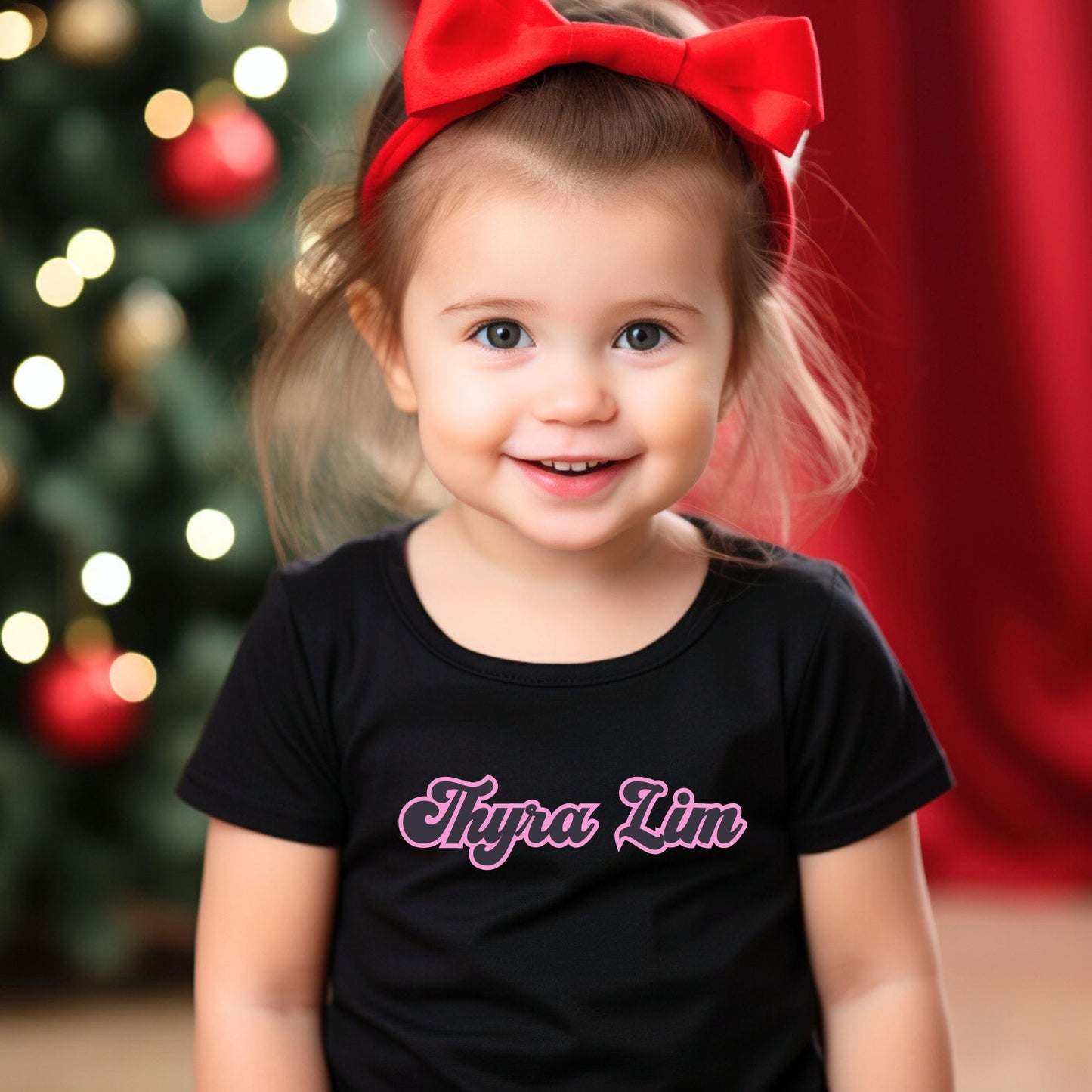 Retro Personalized Name Baby Romper / Baby Tees
