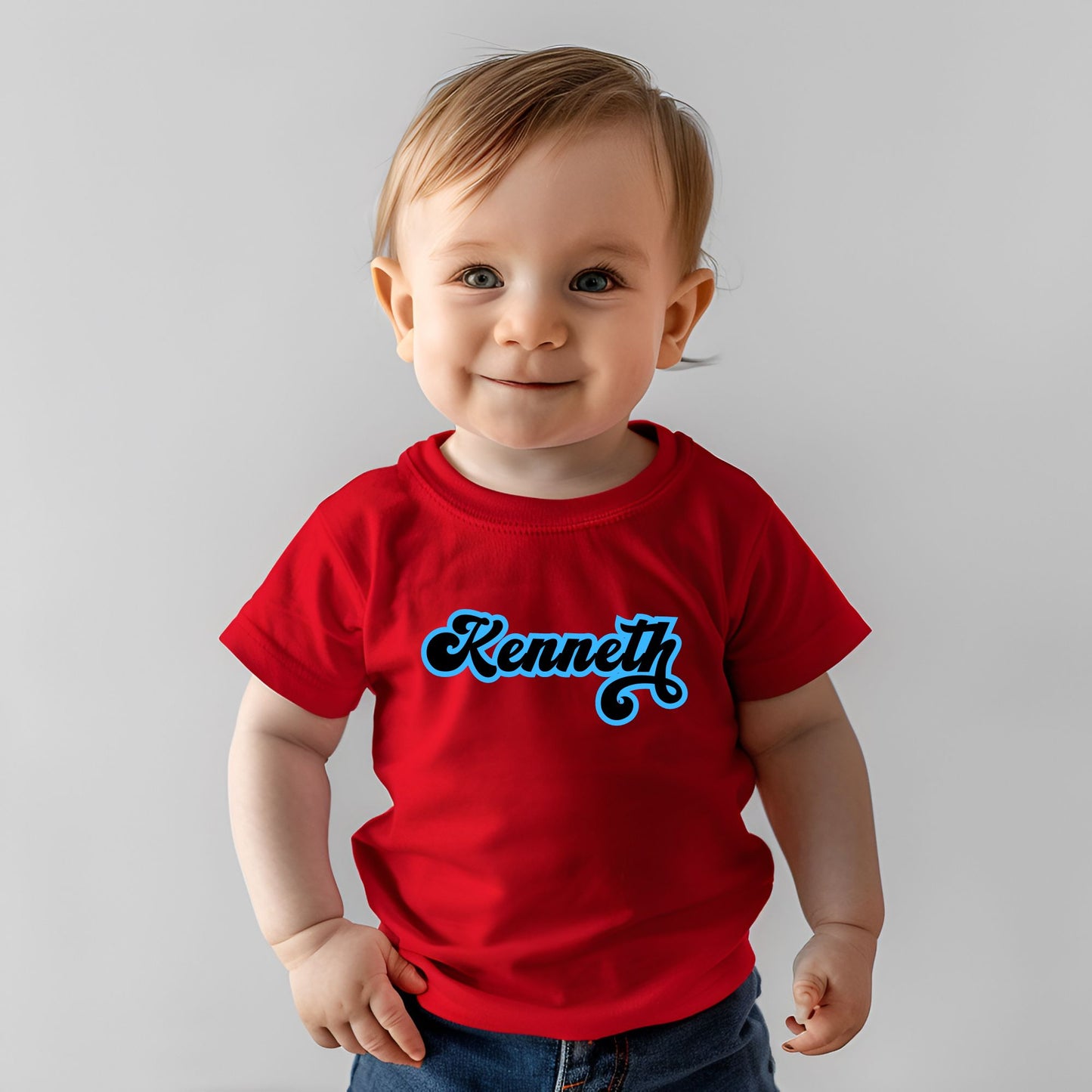 Retro Personalized Name Baby Romper / Baby Tees