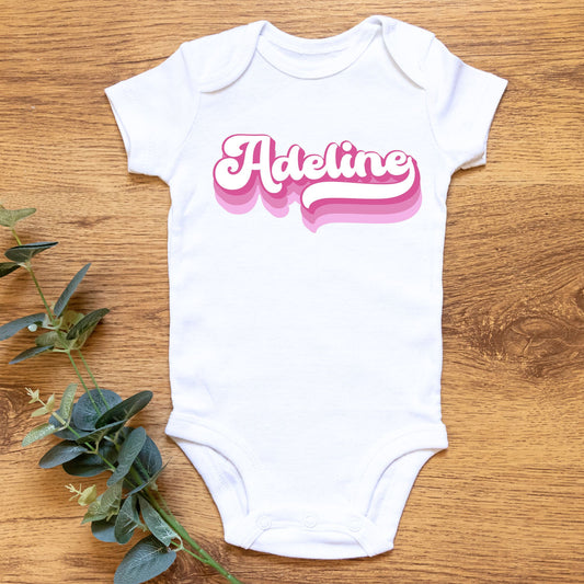 Personalized "Glow Name" Baby Romper / Baby Tees