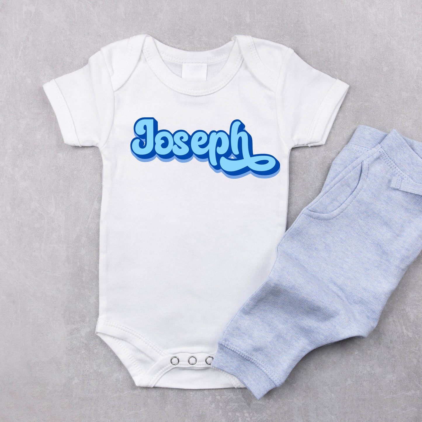 Personalized "Glow Name" Baby Romper / Baby Tees