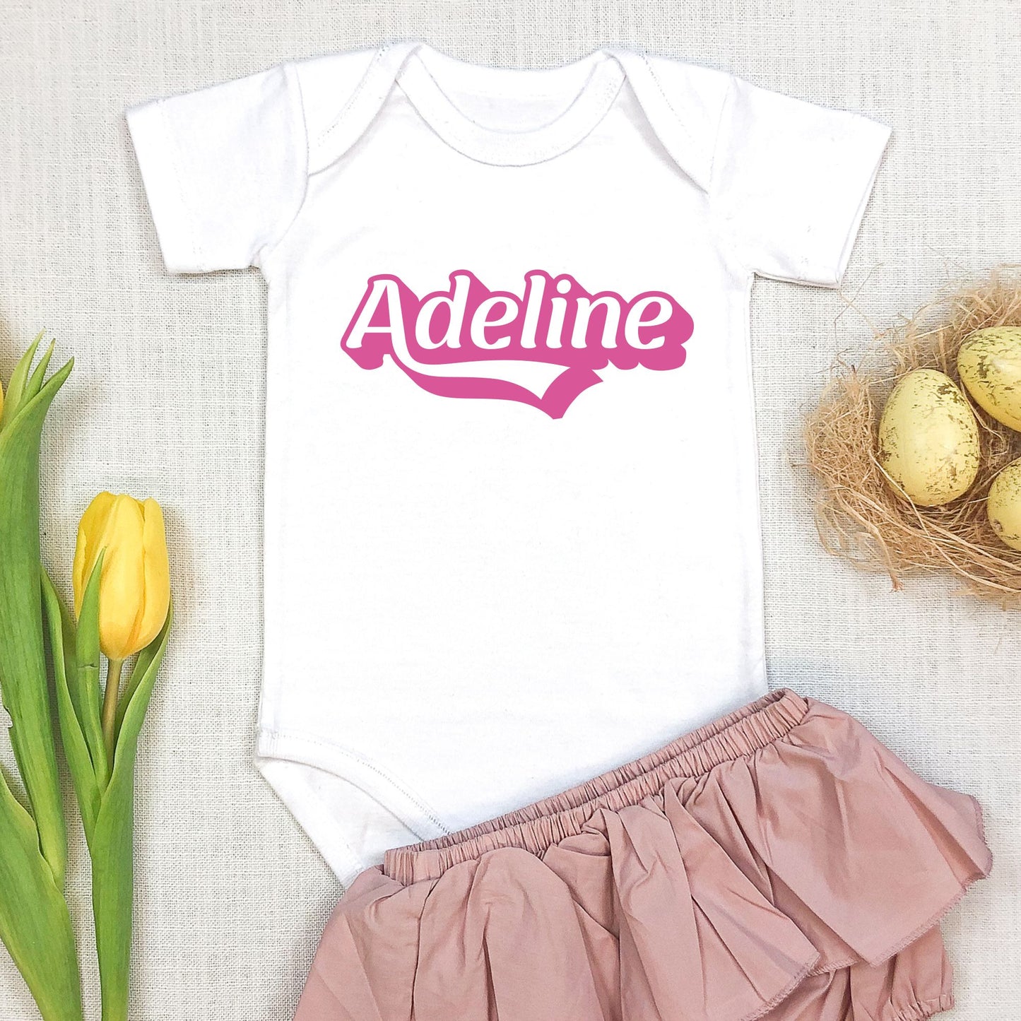 Personalized "Name Delight" Baby Romper / Baby Tees
