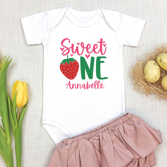 Personalized "Sweet One" Birthday Baby Romper