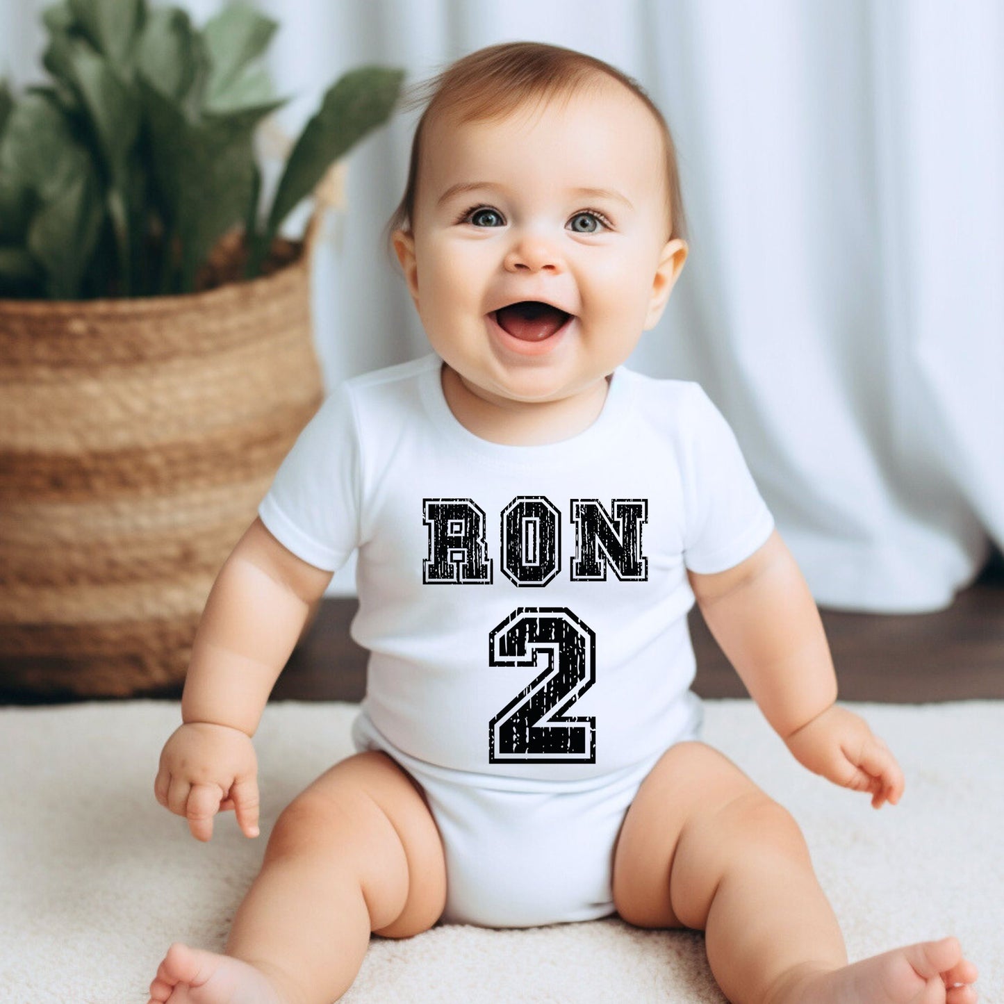 Personalized "Team Jersey" Sports Baby Romper
