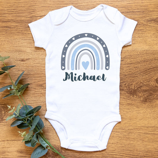 Personalized "Whimsical Rainbow" Baby Romper