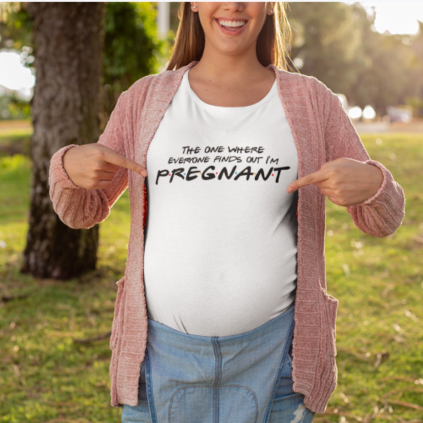 Pregnancy Announcement Mom T-Shirt