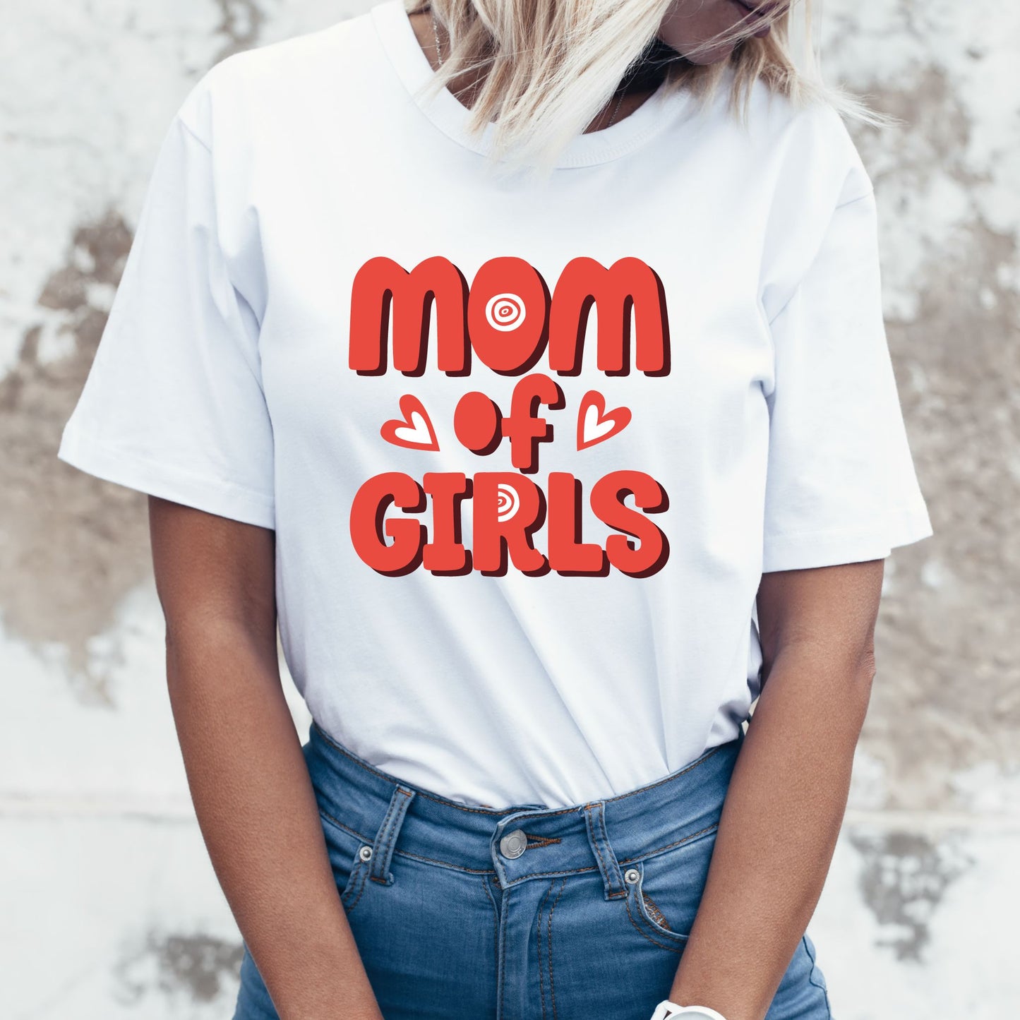 Proud Mom of Girls - Mom T-Shirt