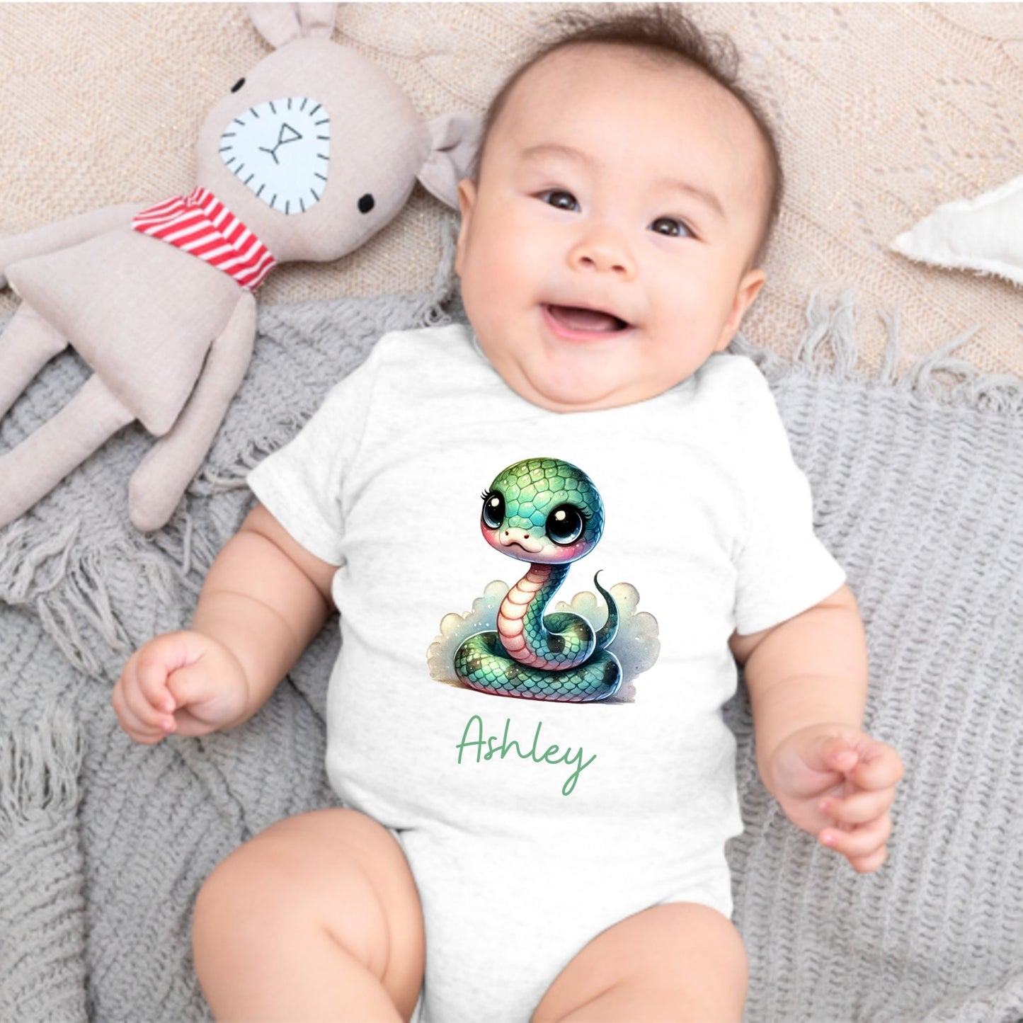 Python Princess: Personalized Baby Romper