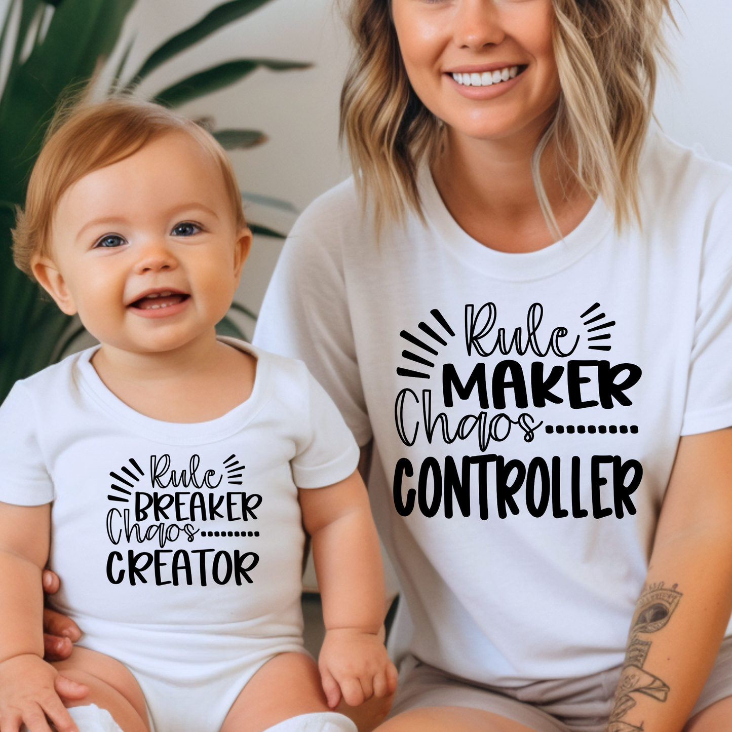 Rule Maker and Breaker - Mom and Baby Matching Outfits