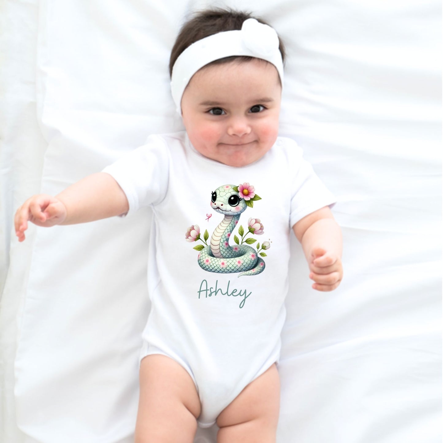 Sassy Snake: Personalized Baby Romper