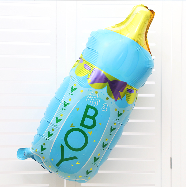 It's A Boy Milk Bottle Helium Balloon - 35 x 65 cm