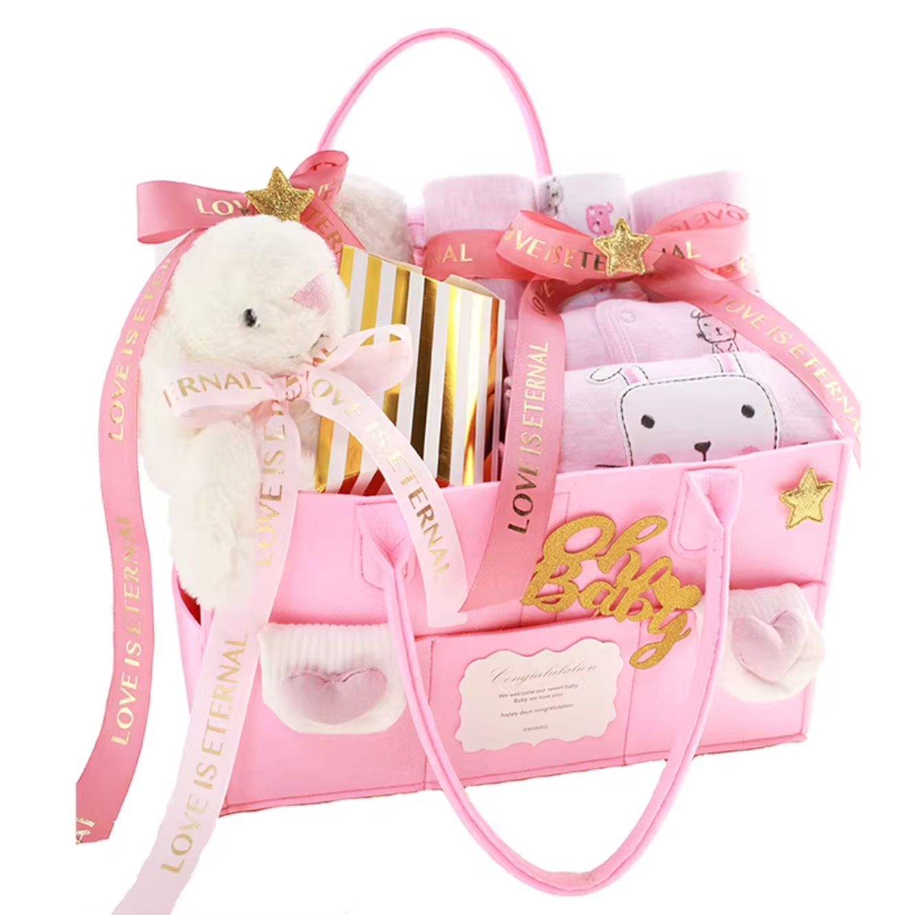 12pc Sweet Bunny Baby Gift Bag Set 3-6 Months 🐰