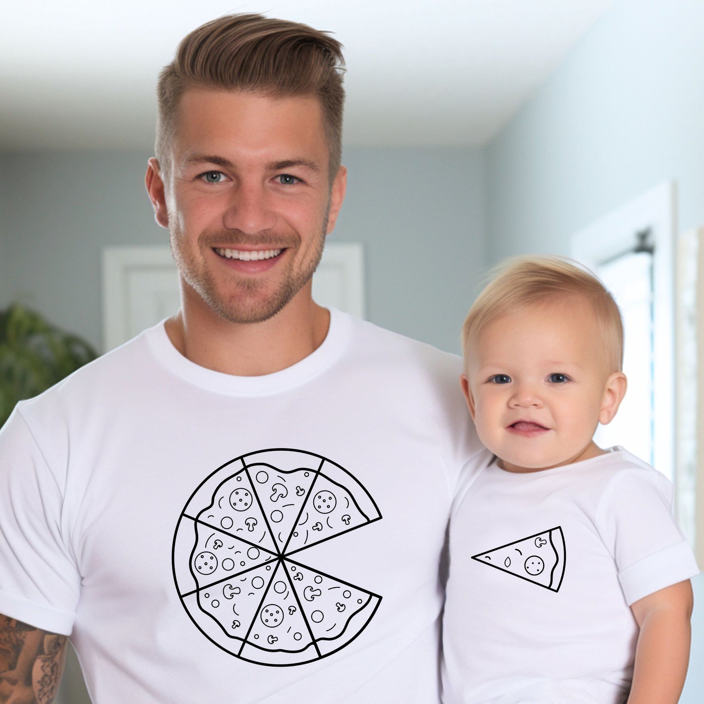 Pizza Perfection - Dad and Baby Matching Outfits