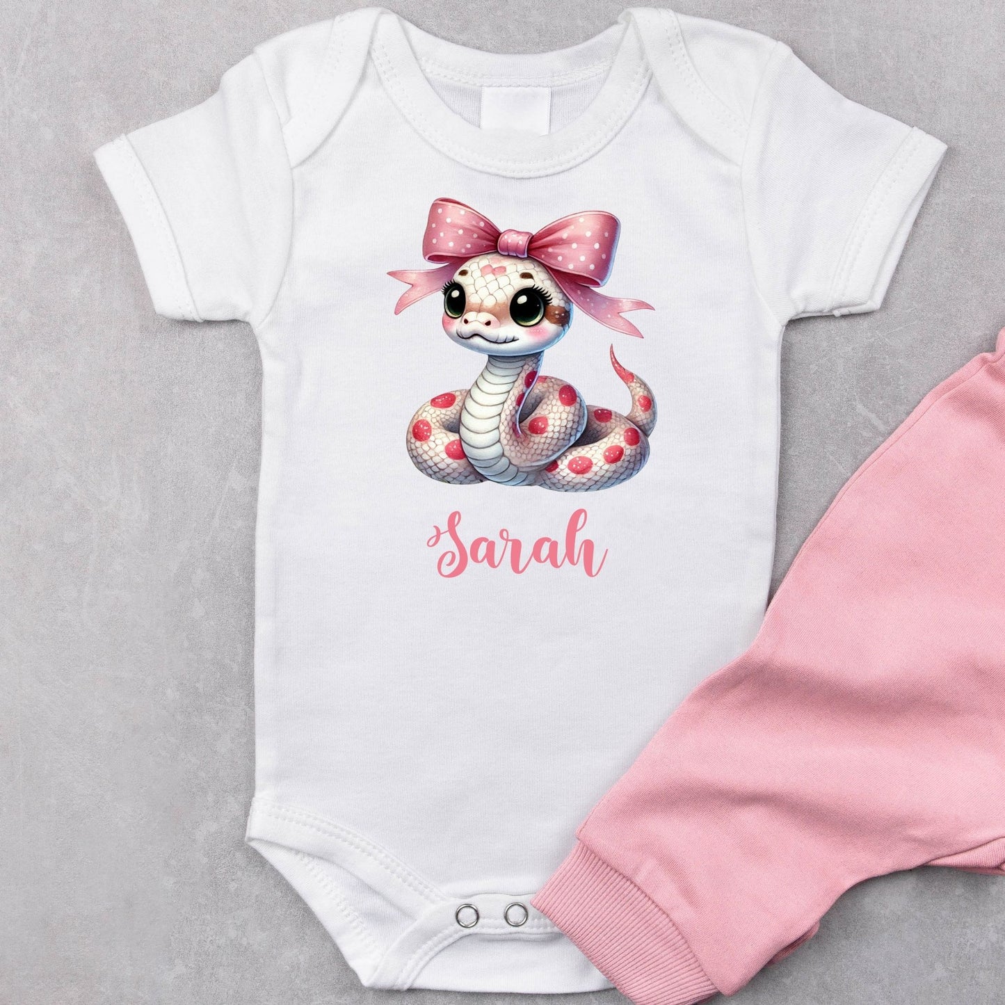 Slither Sweetie: Personalized Baby Romper