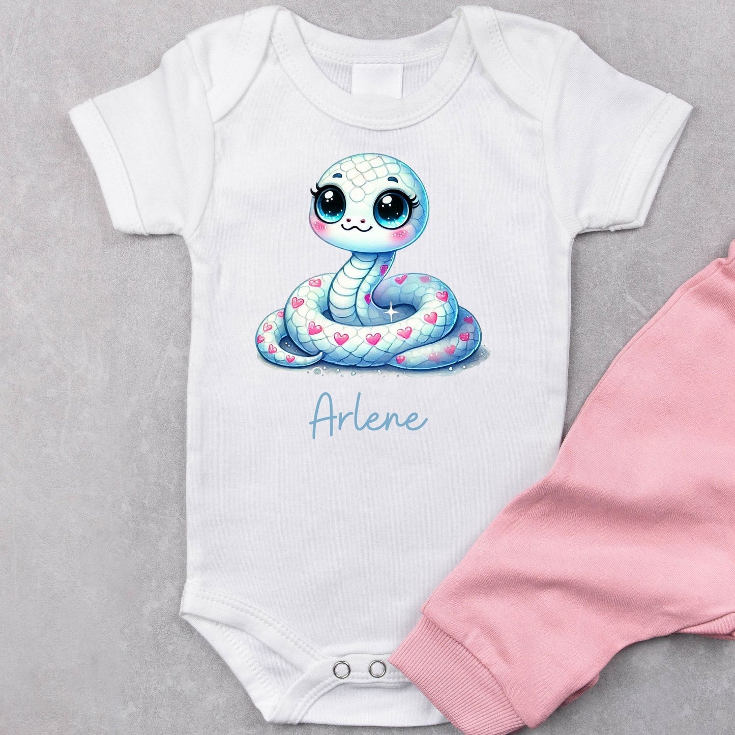 Snake Charm Personalized Baby Romper