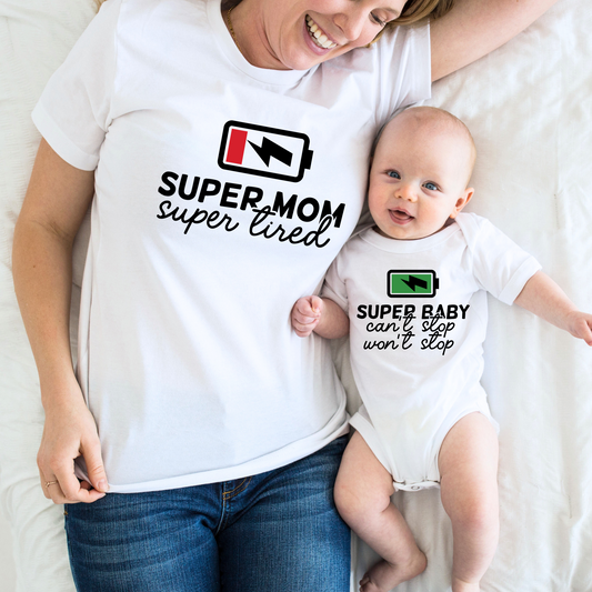 Super Mom & Baby Matching Outfits