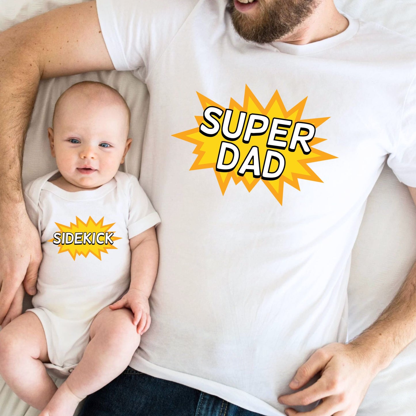 Super Dad - Daddy and Baby Matching Outfits