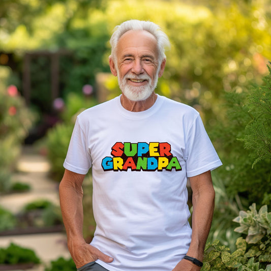 “Super Grandpa" - Heroic Father’s Day T-Shirt