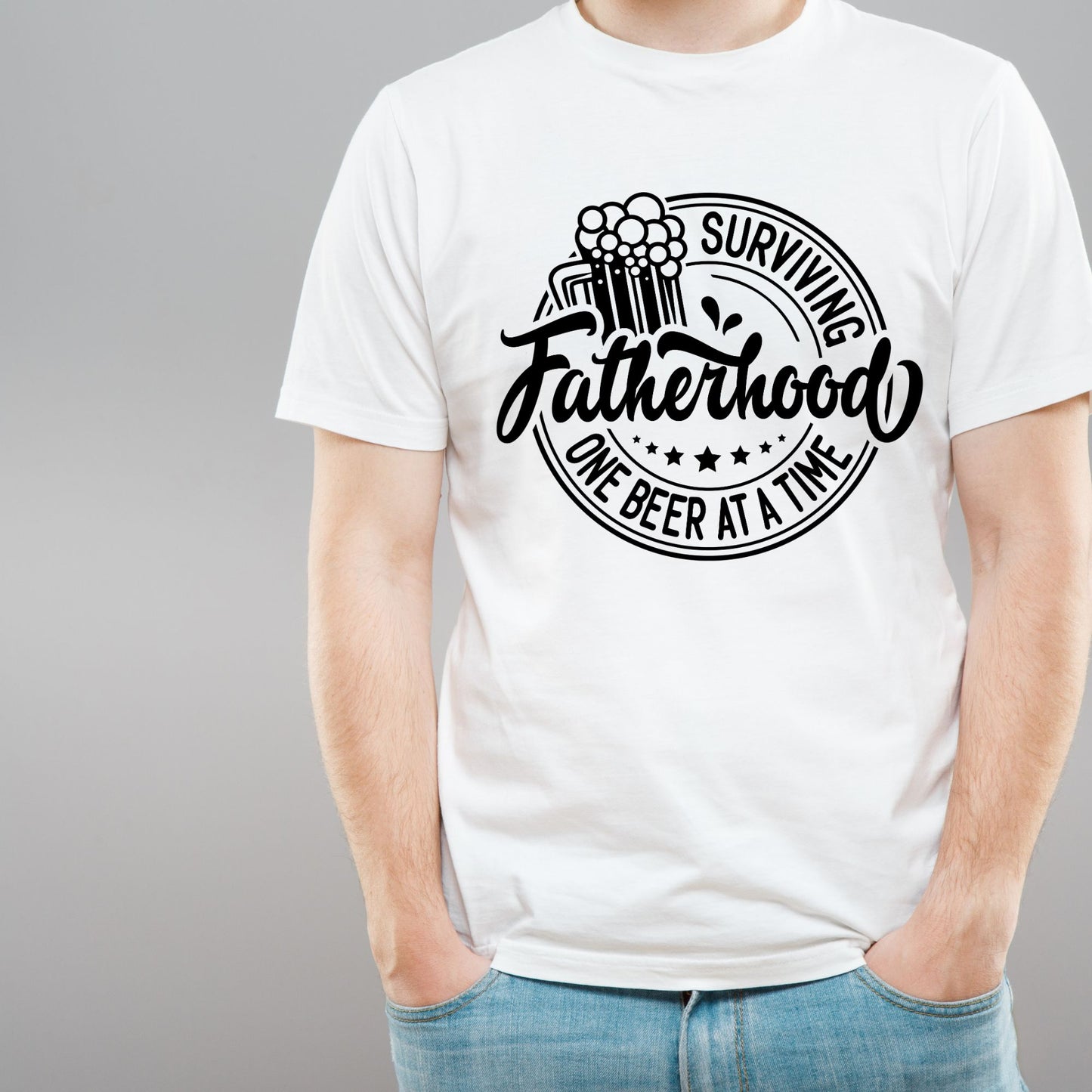 "Surviving Fatherhood" Dad T-Shirt for Father's Day Gift