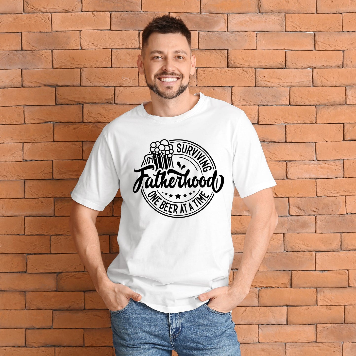 "Surviving Fatherhood" Dad T-Shirt for Father's Day Gift