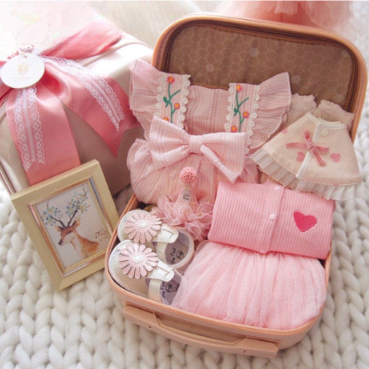 Sweet Pink Baby Girl Birthday Gift Set 12-18 Months