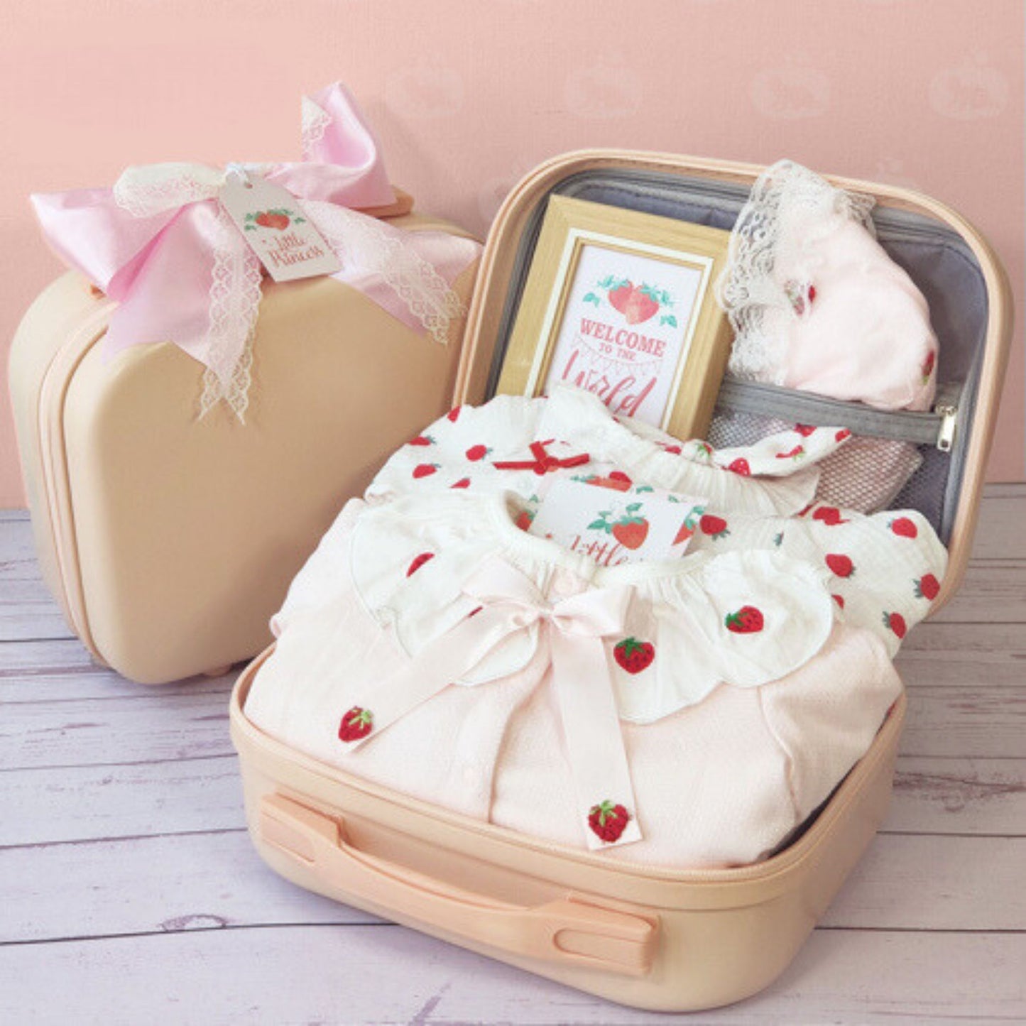 Sweet Strawberry Baby Girl Gift Set 0-3 Months