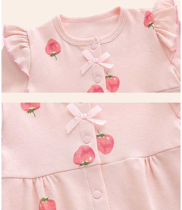 10 Pc Sweet Strawberry Baby Luggage - Best Baby Gift Singapore (6-12 Months)