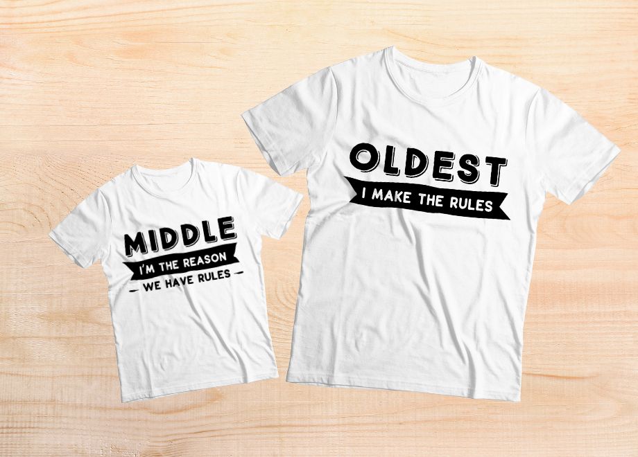 'Roles Edition' Matching Family Tees with a Twist