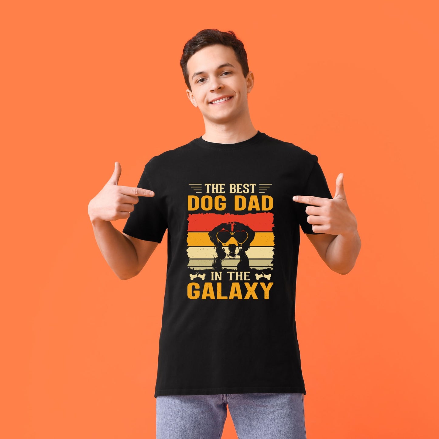"The Best Dad in the Galaxy" - Dad Tee Shirt for Father's Day