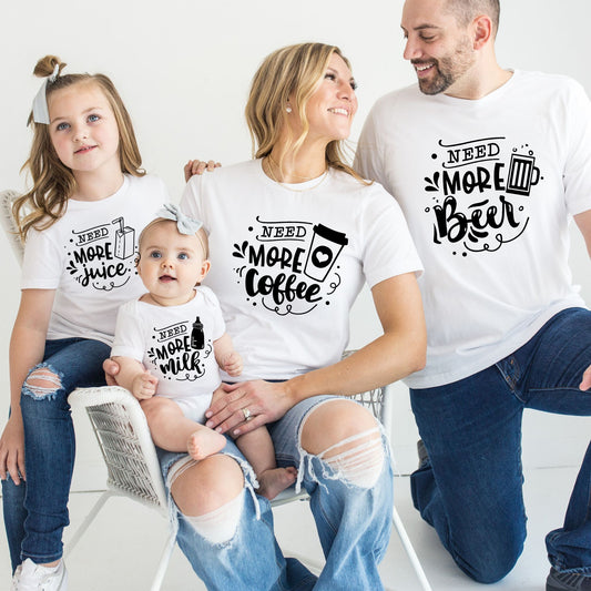 Thirsty Together: Matching Family Shirts