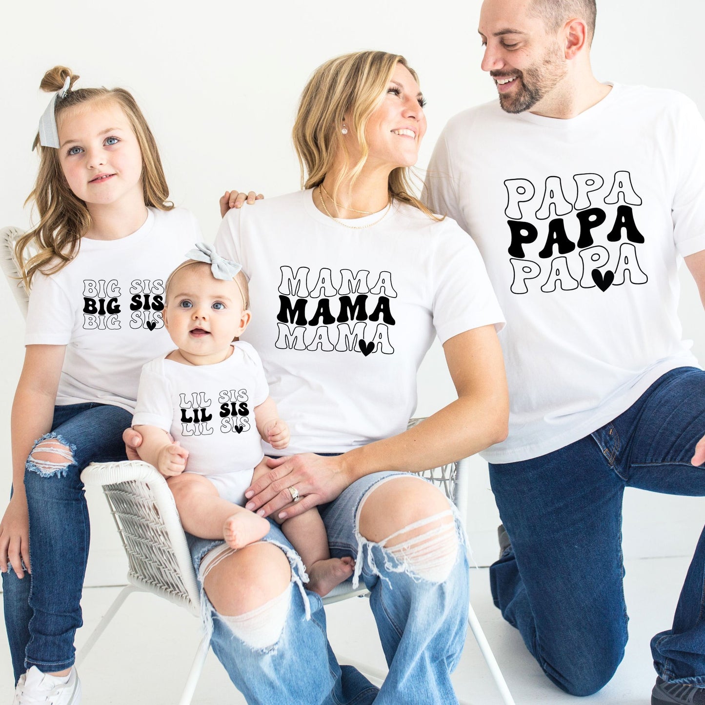 Together We Shine – Matching Family T-Shirts & Baby Romper Set