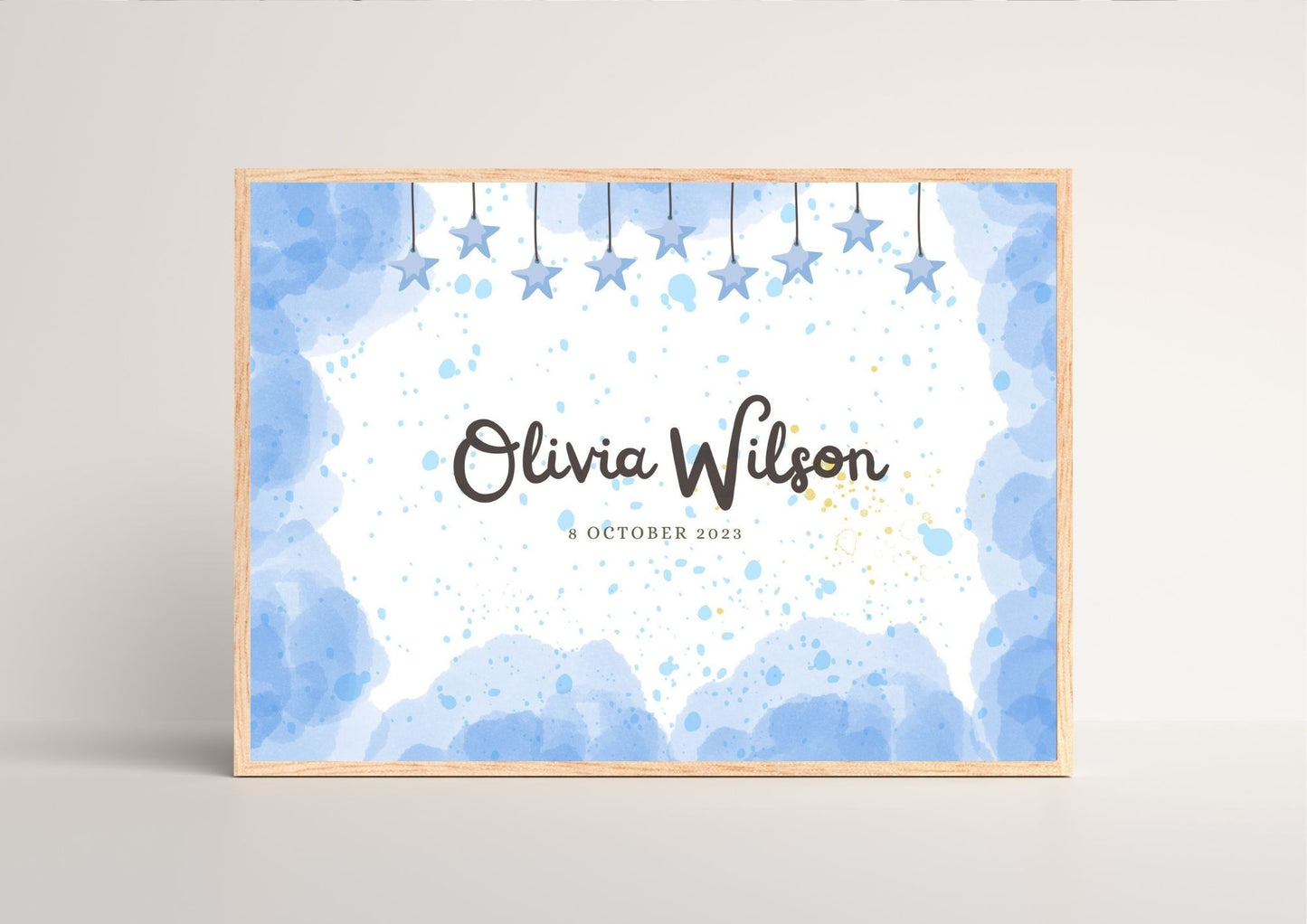 Twinkle Dreams: Personalized Name Nursery Poster