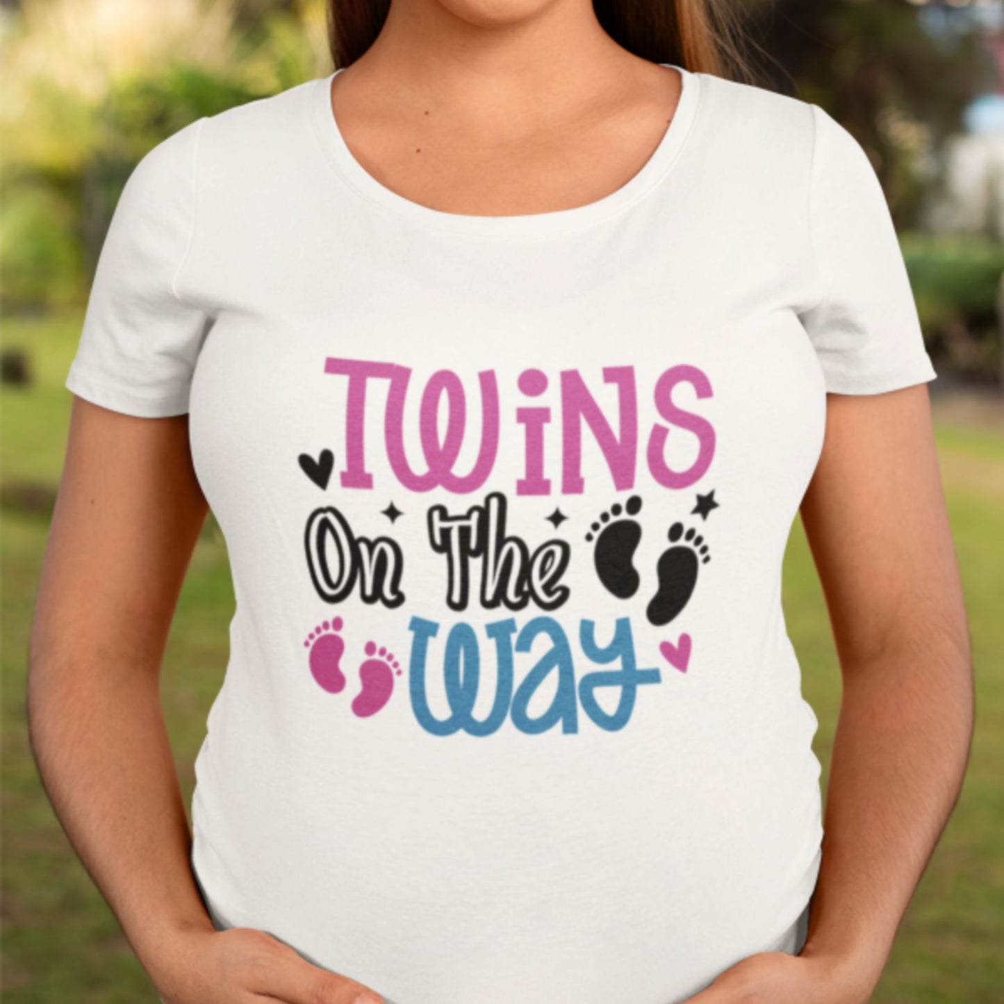 Twins on the Way - Mom T-Shirt