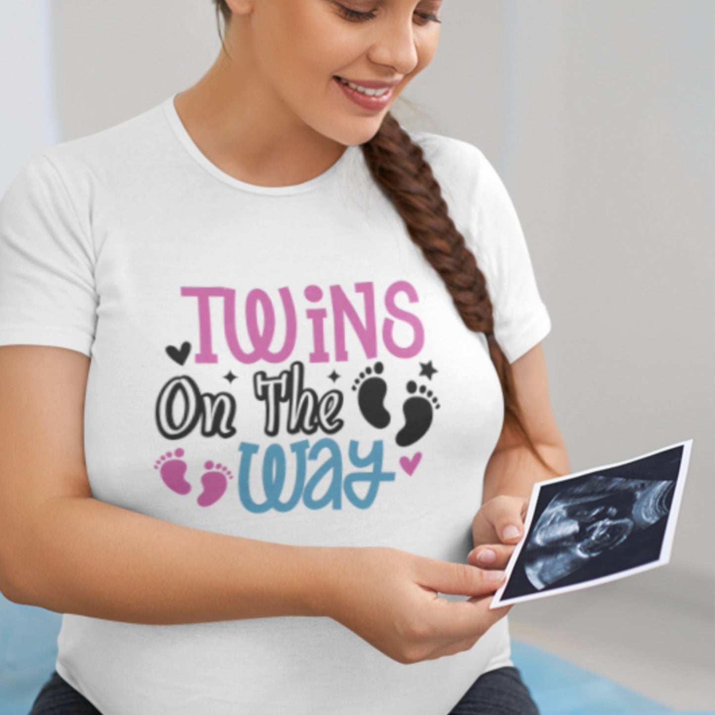 Twins on the Way - Mom T-Shirt