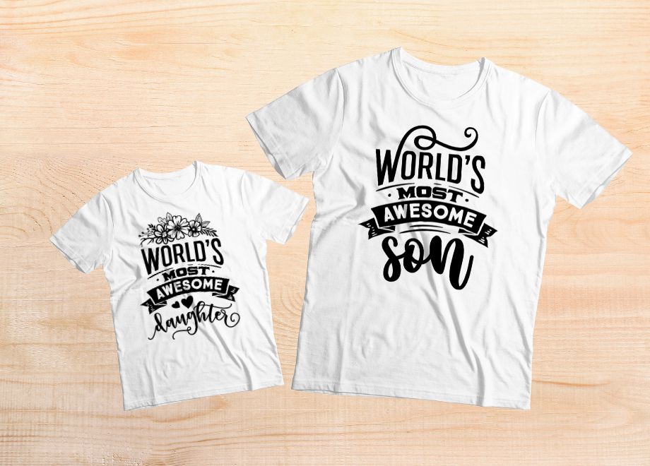 Matching Family Tees: World's Most Awesome Edition