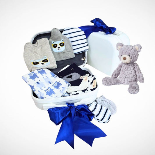 Bear Boy baby gift luggage set
