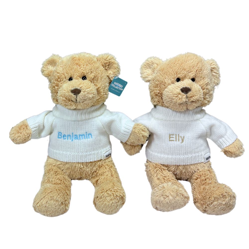 Personalized Teddy Bear with Custom Embroidery - 12.5 inches