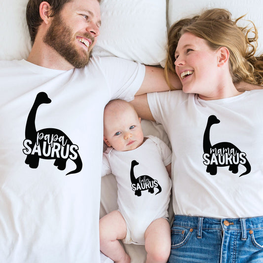 Rawr-some Dinosaur Family Tees