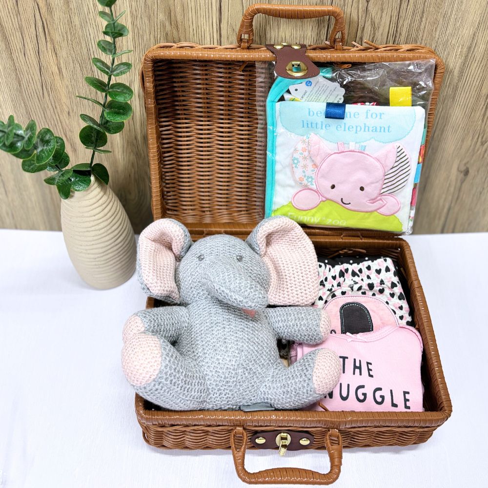 Luxurious Elephant Baby Gift Set