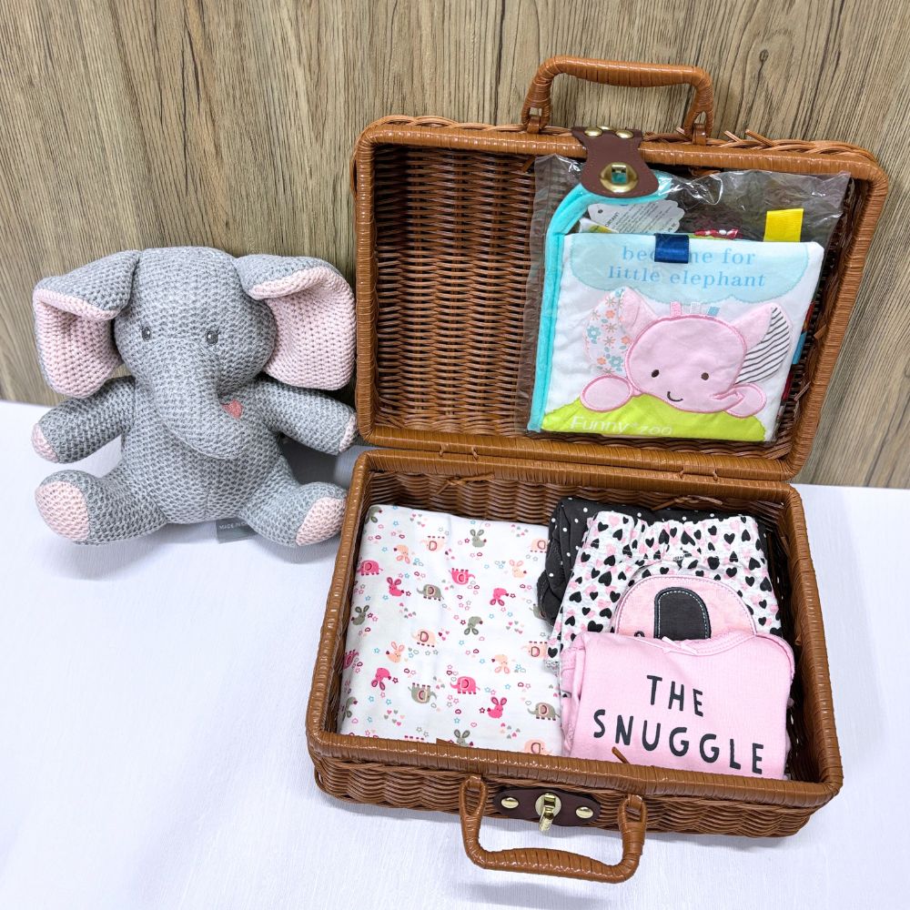 Luxurious Elephant Baby Gift Set