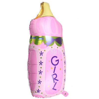 It's A Girl Milk Bottle Helium Balloon - 35 x 65 cm