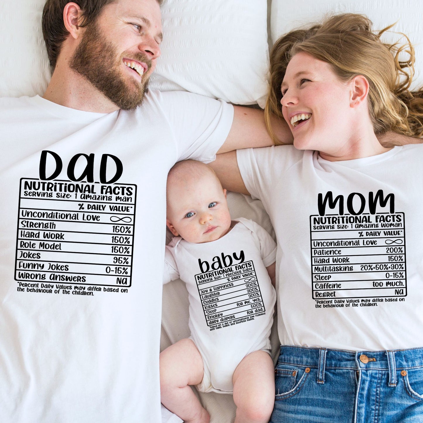 Family Nutrition Facts: Matching Family Tees